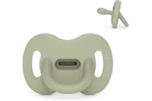 Suavinex, Chupete Todo Silicona, para Bebés 0/6 Meses, Chupete con Tetina Fisiológica Sx Pro, Súper Blandito y Flexible, Ideal para Dormir, Colour Essence, Verde