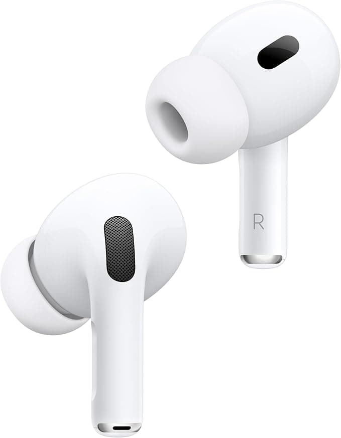 Apple AirPods Pro 2 Auriculares inalámbricos, Auriculares Bluetooth, cancelación Activa de Ruido, Audífono, Modo Sonido Ambiente, Audio Espacial Personalizado, Sonido de Alta fidelidad, Carga USB C