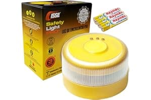 ISSE SAFETY Baliza v16 Homologada DGT SIM y Datos Incluidos hasta 2038 - Luz Emergencia Coche Homologado DGT 3.0 - v16 Con Geolocalización Obligatoria Enero 2026 v16 Homologada DGT