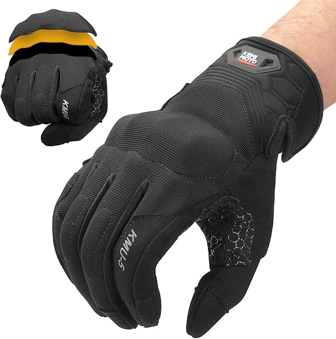 Guantes de Moto para Hombre con Espuma de Poliuretano para Pantalla táctil
